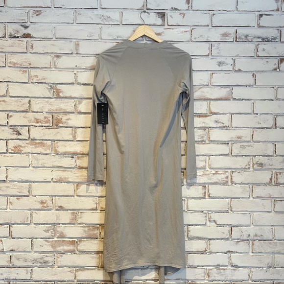 Bryn Walker duster cotton cardigan green gray - Picture 2 of 5